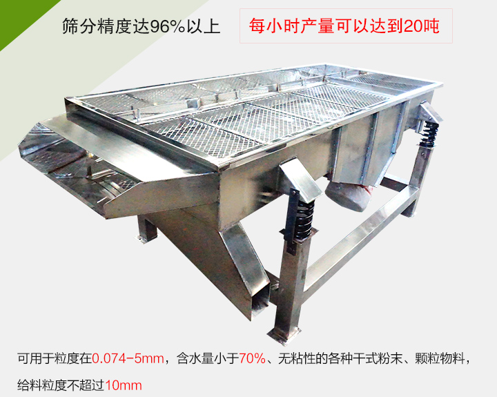糧食篩分機(jī)各種干式粉末、顆粒物料，給料粒度不超過10mm